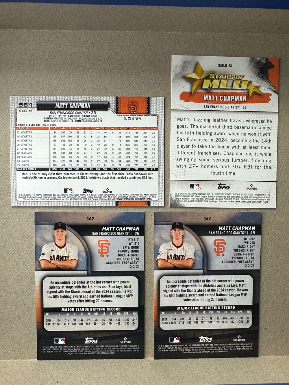 4 Bryce Eldridge rookies in Giants lot of 22 + Matt Chapman/Jung Hoo Lee/Devers - Picture 10 of 16